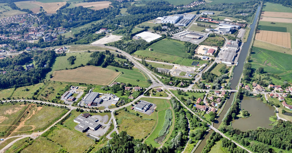 ZAC des Tourelles à Morvillars - Vue aérienne