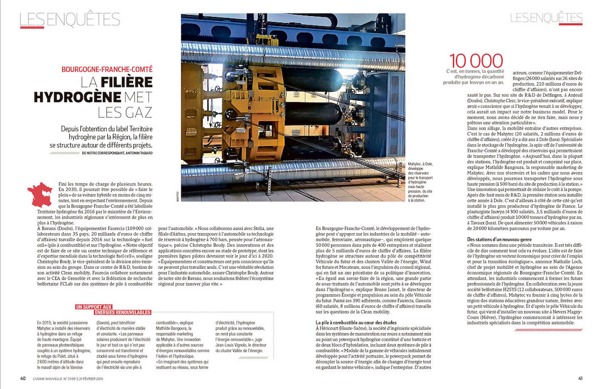 L'Usine Nouvelle - La filière hydrogène met les gaz