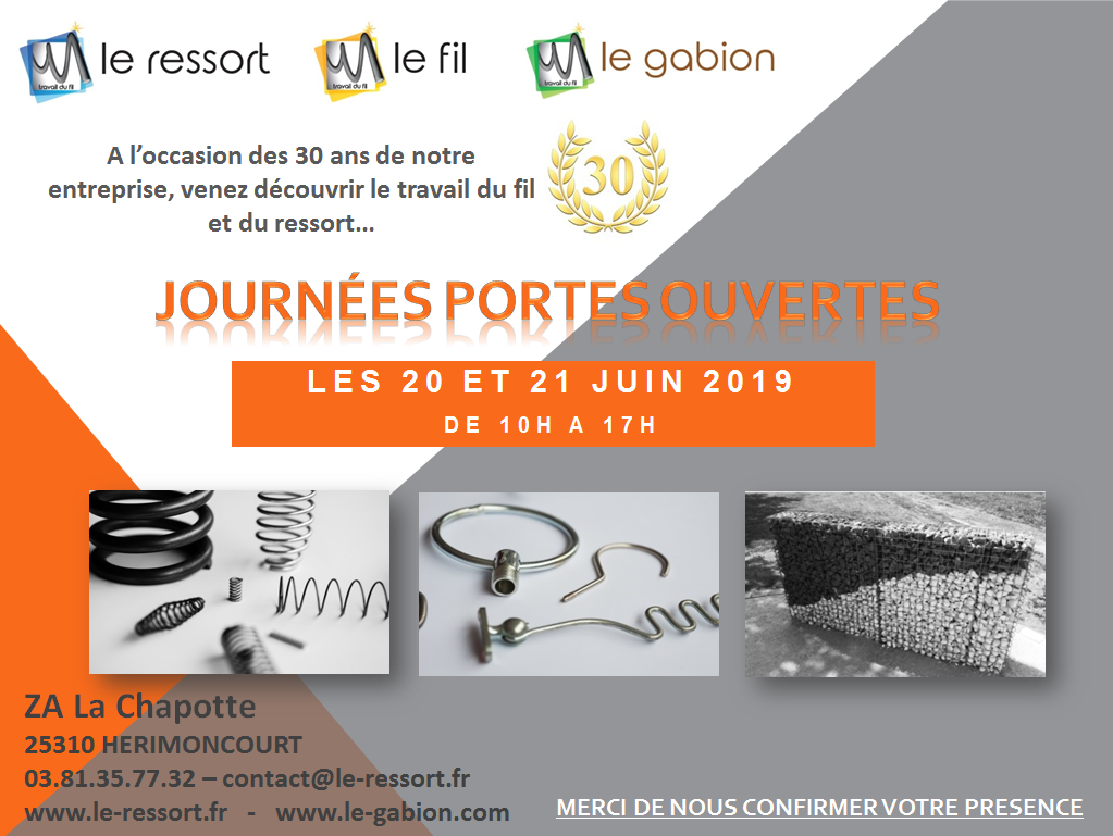 Invitation portes ouvertes - Le Ressort