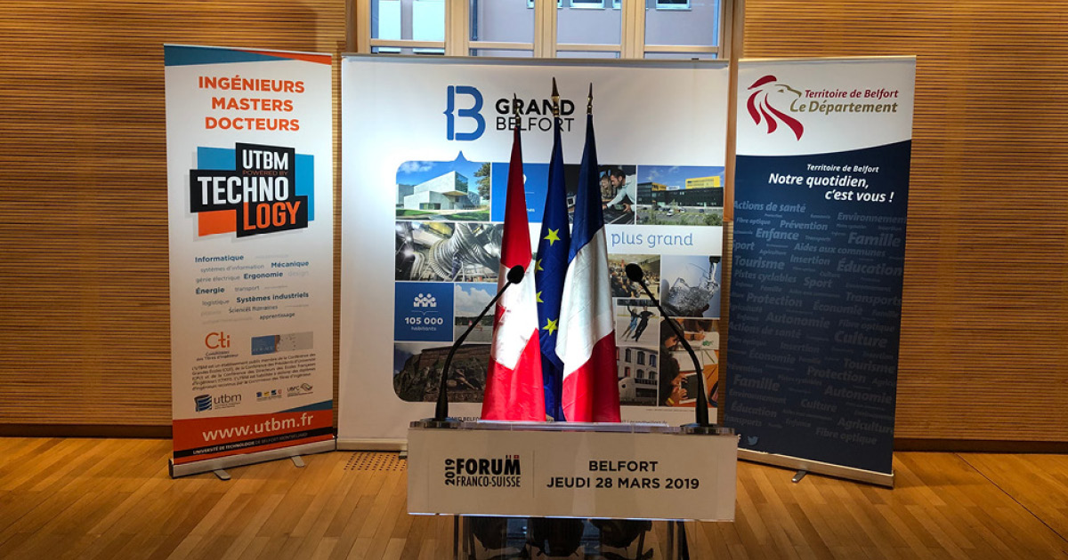 Forum franco-suisse à Belfortv Forum économique franco-suisse 2019 UTBM