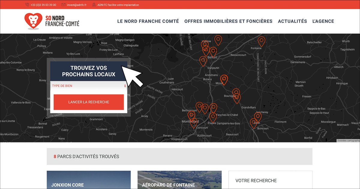 outils-adnfc-entreprises-territoire-immobilier module immobilier pour trouver des bureaux locaux