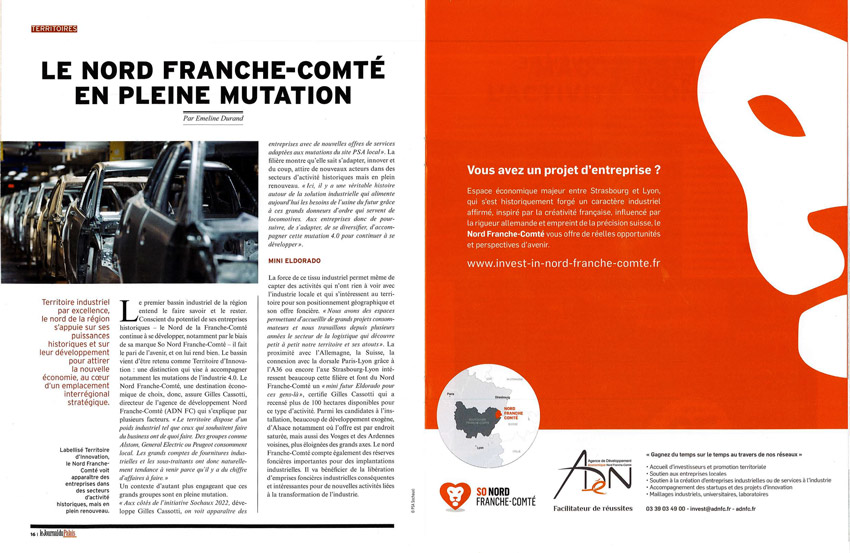 Le Nord Franche-Comté en pleine mutation - octobre 2019