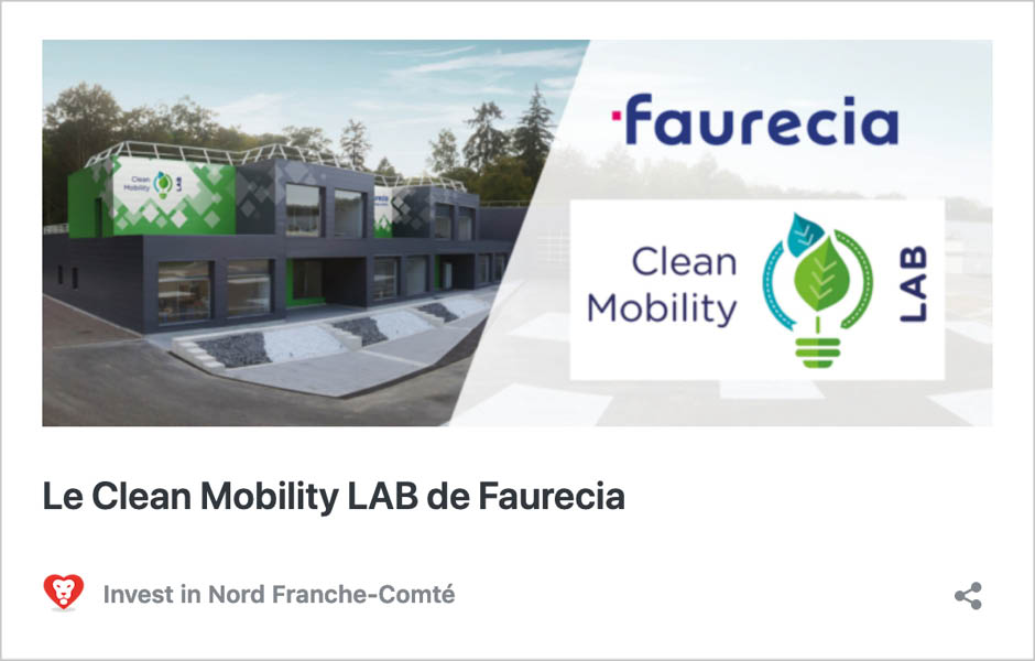Clean Mobility Lab - Faurecia