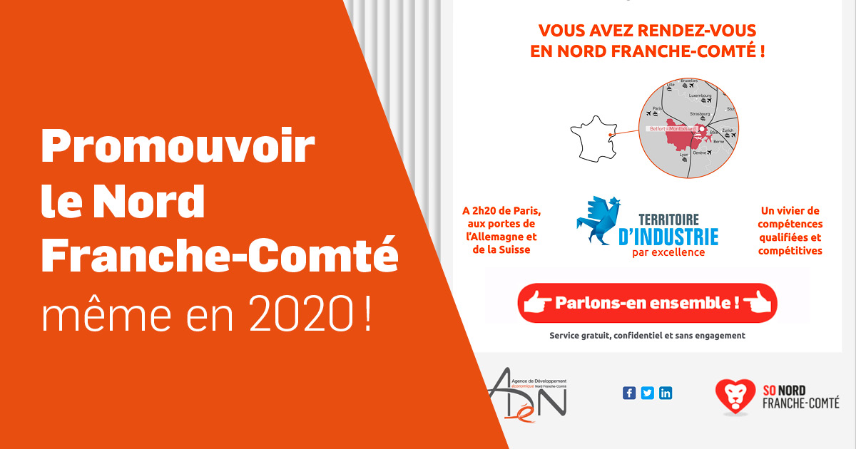 Promouvoir le Nord Franche-comté, même en 2020 !