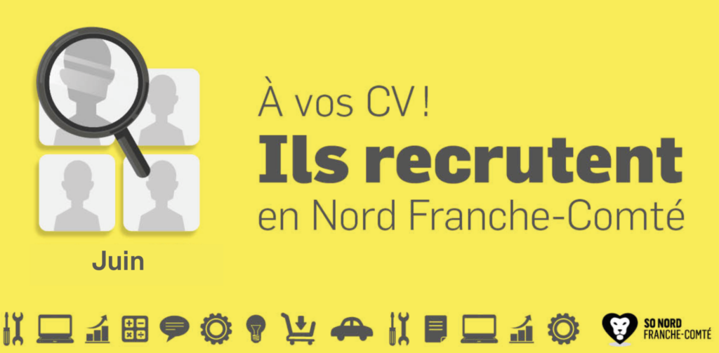 Recrutements en Nord Franche-Comté - Mai 2025